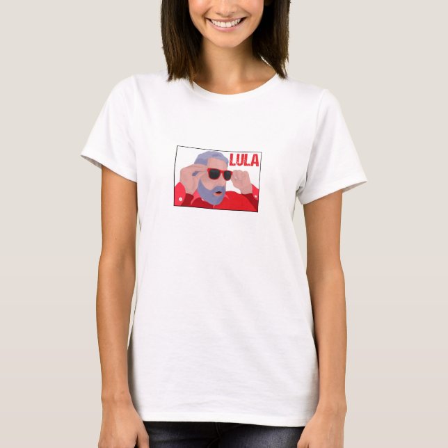 Funny Lula Meme with Sunglasses T-Shirt (Front)