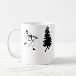 Funny Lumberjack Forest Running Wood Coffee Mug