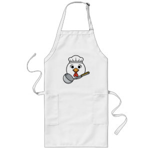 Funny Lunch Lady Shirt, Chicken Head Cafeteria Tee Long Apron