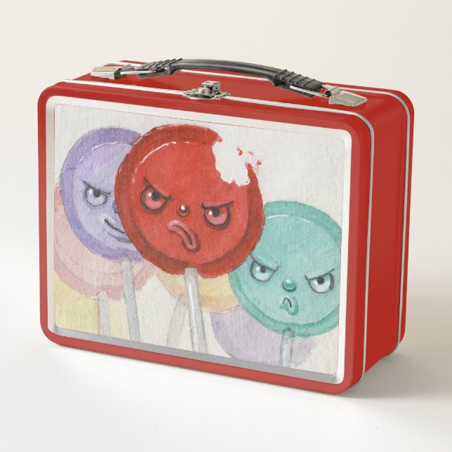 Funny Lunchbox Food Themed - Lollipops of Fury (Front)
