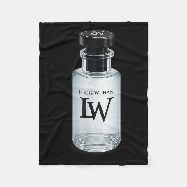 Funny LW Glass Bottle Sprayer Meme Fleece Blanket (Front)