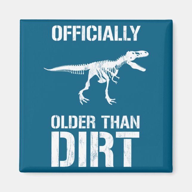 Funny Ly Older Than Dirt Birthday Novelty  Magnet (Front)