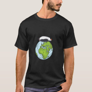 Funny Lying Penguin Protection Earth Day T-Shirt