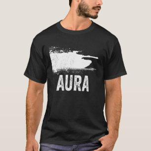 Funny M1 Abrams Aura Gen Z Humour Silhouette Graph T-Shirt