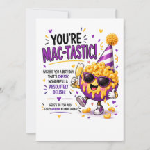 Funny Mac & Cheese Birthday Card | Cheesy Food Pun