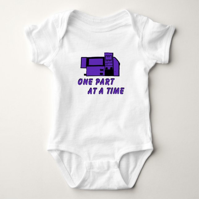 Funny Machinist Baby Bodysuit (Front)