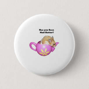  Funny Mad Hatter Dormouse Alice in Wonderland 6 Cm Round Badge