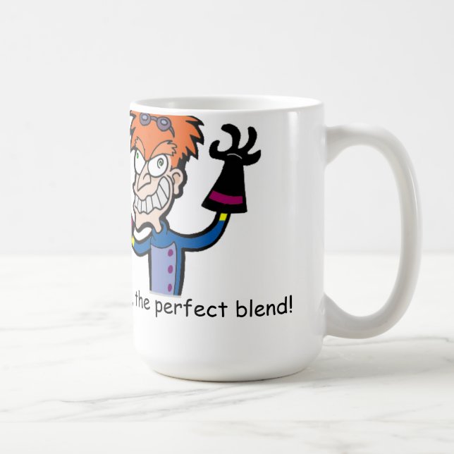 Funny Mad Scientist Coffee Mug (Right)