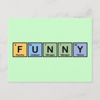 Funny made of Elements Postcard