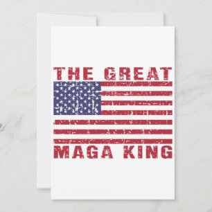Funny MAGA King Trump Support Invitation