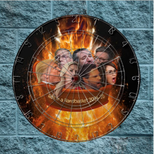 Funny MAGA Republican Hell in a Handbasket 2024-25 Dartboard