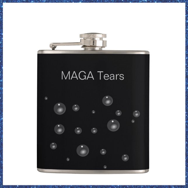 Funny MAGA Tears Hip Flask (Creator Uploaded)