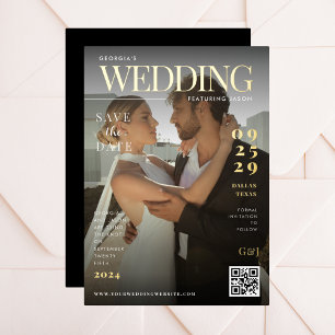 Funny Magazine Cover Dark Photo Unique Wedding