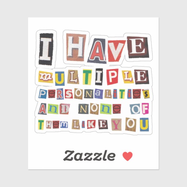 Funny Magazine Cut Out Letters (Sheet)