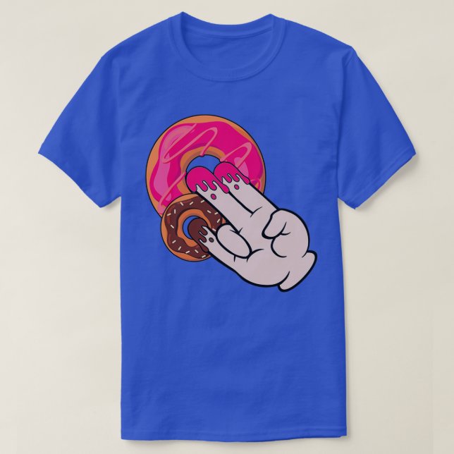 Funny Magic Hand Shocker Dirty Humor  Cute Donut  T-Shirt (Design Front)