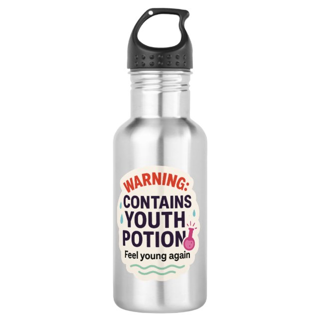 Funny Magical Elixir Design 532 Ml Water Bottle (Front)