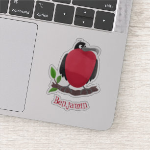 Funny magnificent frigate bird cartoon