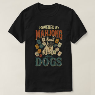 Funny Mahjong French Bulldog Retro Dog Lover Gift T-Shirt
