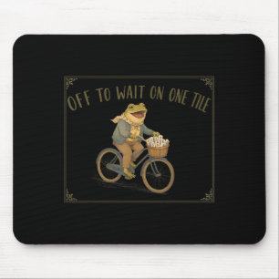 Funny Mahjong Frog Mahjong Lover Off To Wait On Mouse Pad