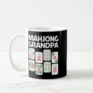 Funny Mahjong Gift Grandpa Dad Men Tile Game Lover Coffee Mug