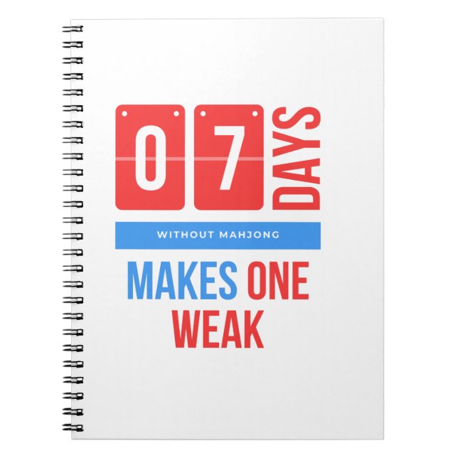 Funny mahjong hobby notebook (Front)