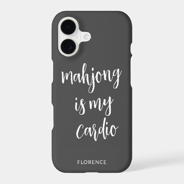 Funny Mahjong Player Lover Personalised Name (Back)