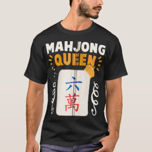 Funny Mahjong Queen Mahjong Party Mahjong Game Zip T-Shirt