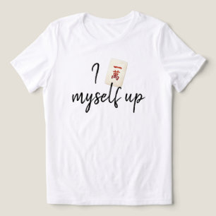 Funny Mahjong T-Shirt Crack Myself Up Tri-Blend Shirt