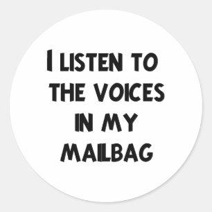 Funny Mail Carrier T-shirts and Gifts Classic Round Sticker