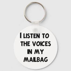 Funny Mail Carrier T-shirts and Gifts Key Ring