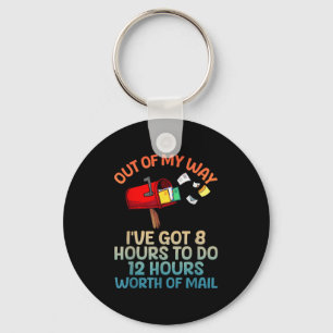 Funny Mailman Art For Men Women Mail Carrier Posta Key Ring