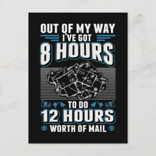 Funny Mailman Humour Stressful Mail Carrier Job Postcard