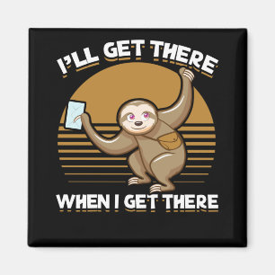 Funny Mailman Sloth Postal Worker Magnet