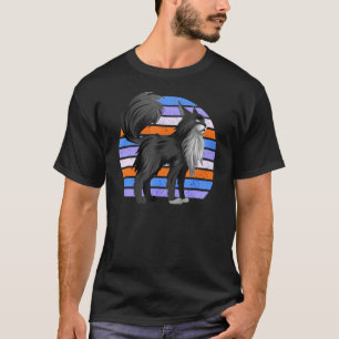 Funny Maine Coon Cat Exotic Cat Pet Lovers Sunset  T-Shirt