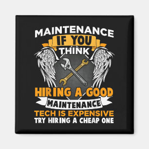 Funny Maintenance Tech Graphic Mechanic Dad Techni Magnet