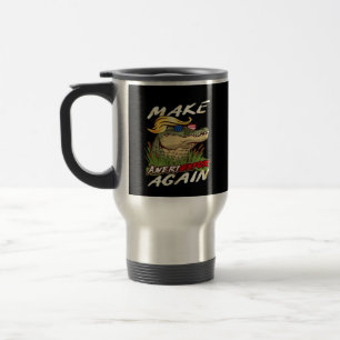 Funny Make Amerigator Again Donald Parody American Travel Mug