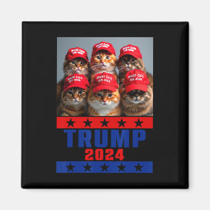 Funny Make Cats Save Again Trump Usa President Ele Magnet