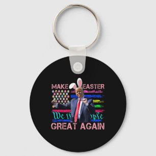Funny Make Easter Great Again Trump Dancing Easter Key Ring