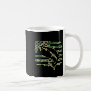 Funny Make Fishing Great Again Camo B Fish America Coffee Mug