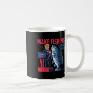 Funny Make Fishing Great Again Trump Fisherman Ang Coffee Mug