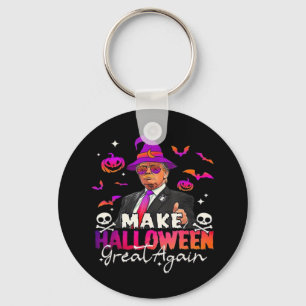 Funny Make Halloween Great Again Key Ring