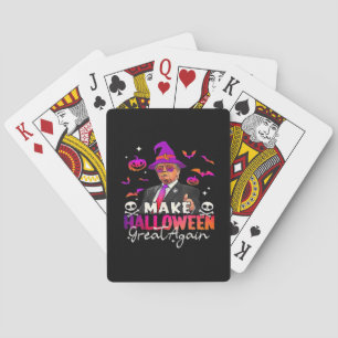 Funny  Make Halloween Great Again Playing Cards