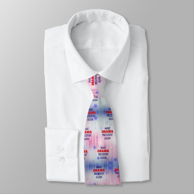 Funny "Make Obama President Again" Tie (Tied)