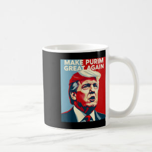 Funny Make Purim Great Again Purim Costume Trump L Coffee Mug