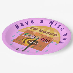 Funny Make that Day Count With Gratitude Art Paper Plate