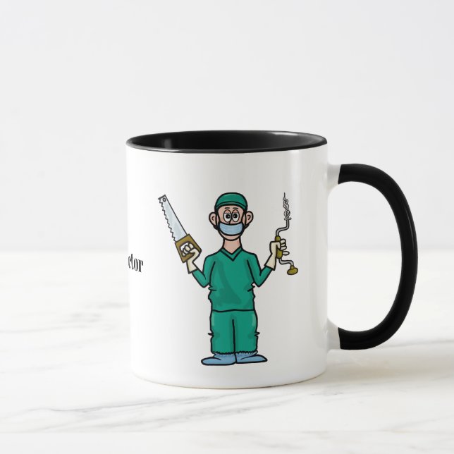Funny Male Surgeon Coffee Mug (Right)