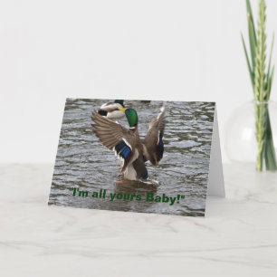 Funny Mallard Duck Birthday Card