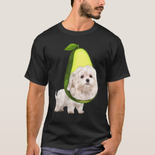 Funny Maltese Avocado Cute Halloween Costume T-Shirt