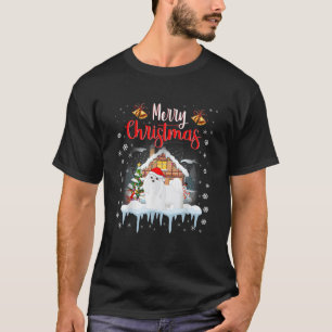 Funny Maltese Santa Hat Merry Christmas Dog Lover T-Shirt
