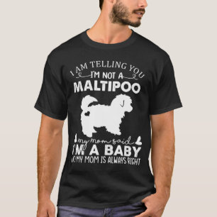 Funny Maltipoo Dog Lovers Gifts For Women Mum Mama T-Shirt